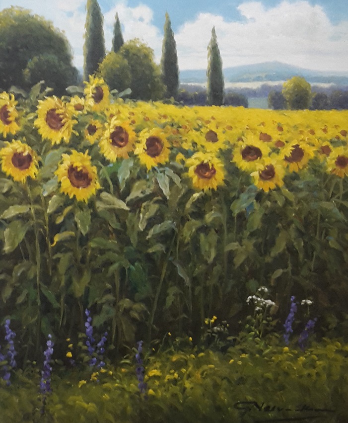 Sonnenblumenfeld  von Gerhard Neswadba